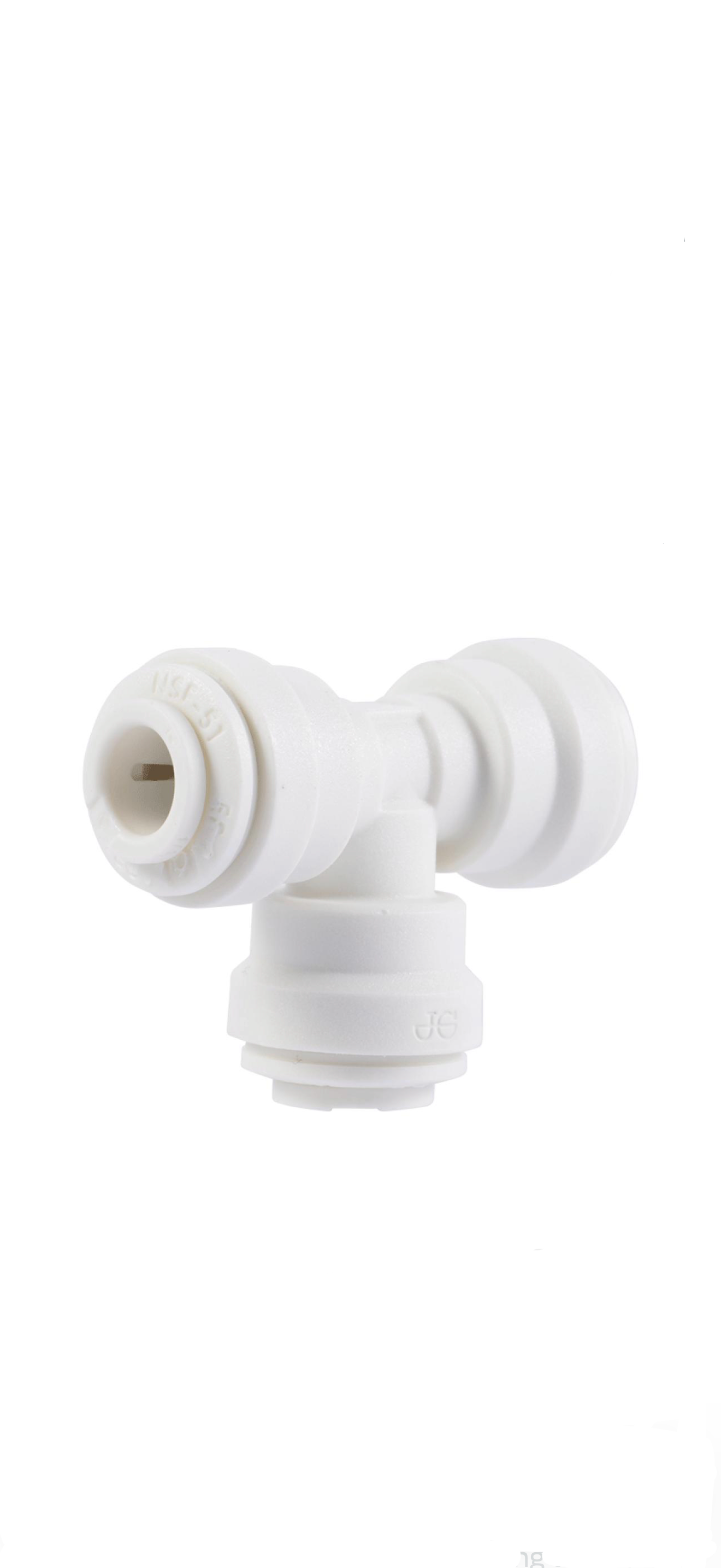 Raccord en T avec connexion rapide QC 1/4 pour système de filtration d’eau