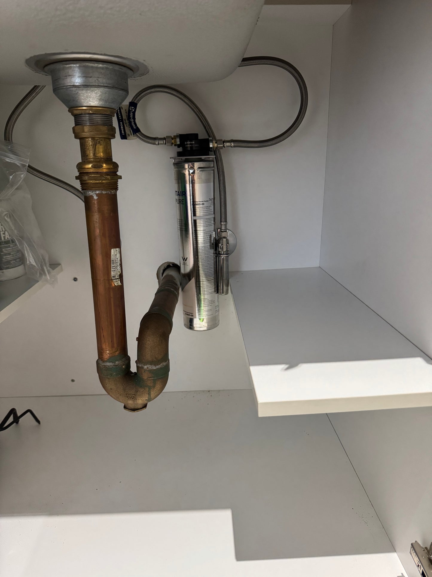 Système de filtration sur robinet de cuisine.