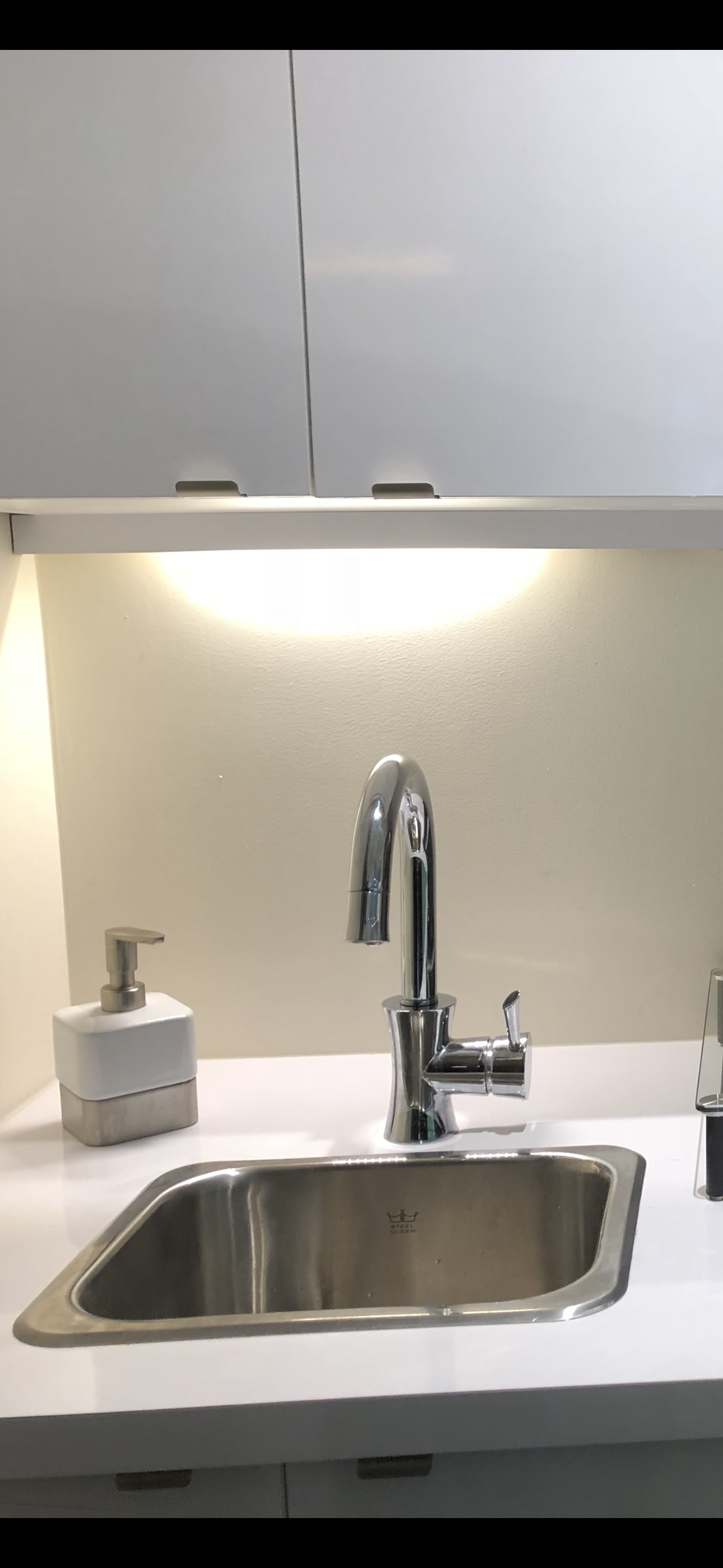 Système de filtration sur robinet de cuisine.