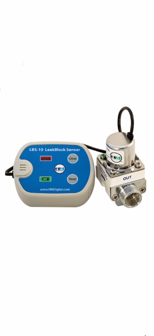 Détecteur de fuite d’eau avec valve de coupure automatique pour système de filtration