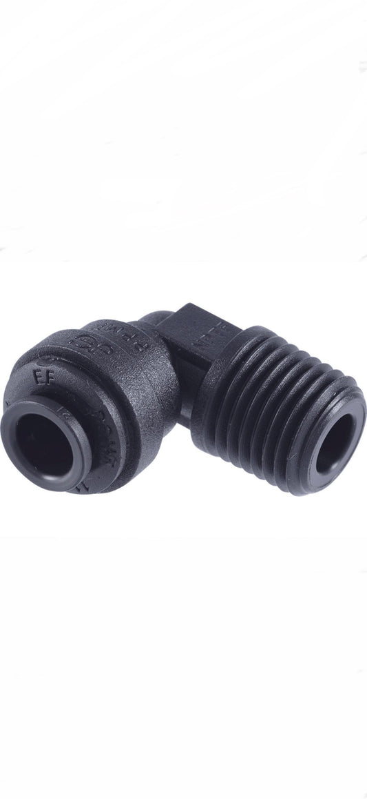 Coude 90° à connexion rapide 1/4” QC x 1/4” NPT mâle