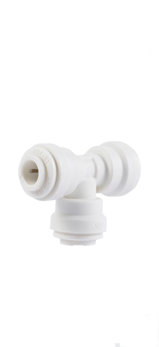 Raccord en T avec connexion rapide QC 1/4 pour système de filtration d’eau