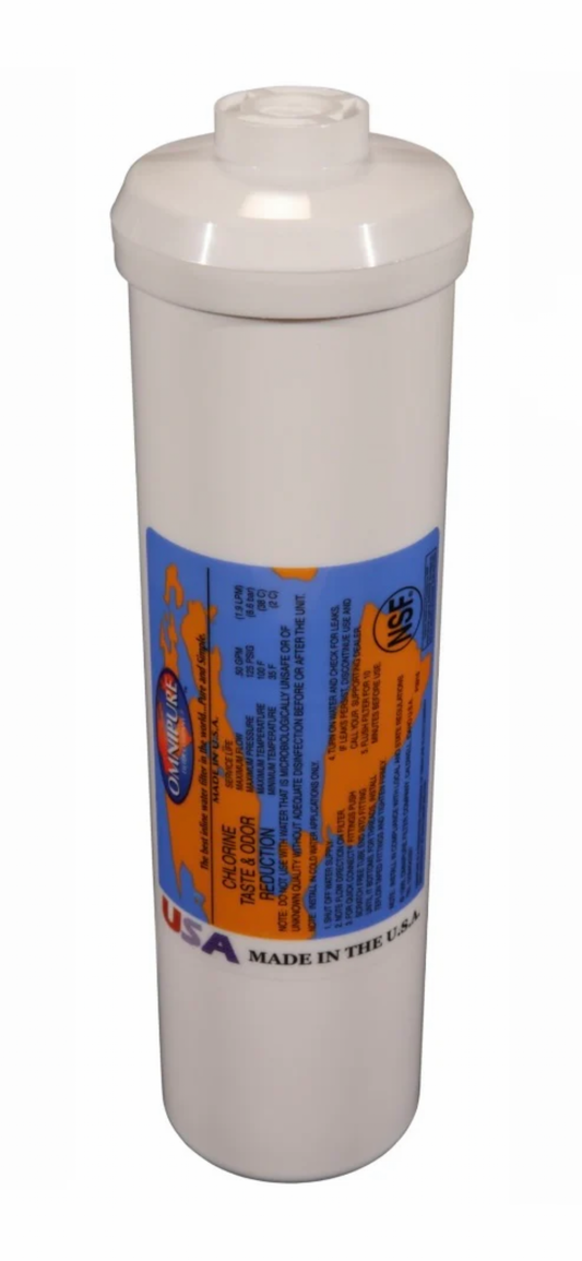 Cartouche de filtration Omnipure K5515 au charbon 1 micron pour microfiltration.
