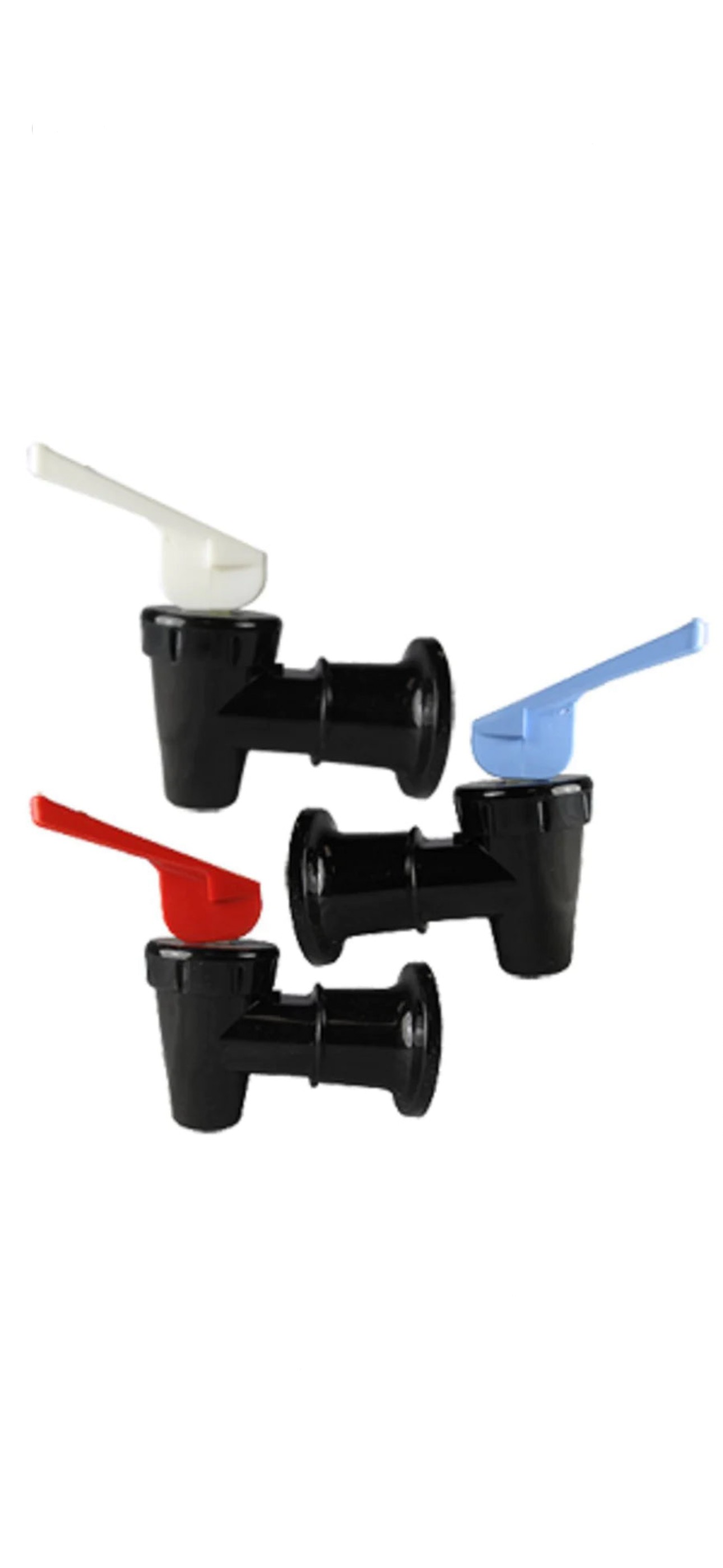 Robinets standard de remplacement pour refroidisseurs d’eau, modèles chaud et froid.
